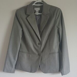 Jaclyn Smith Women's Size‎ 8 Gray Blazer 2007 Business Casual Office Y2K Preppy